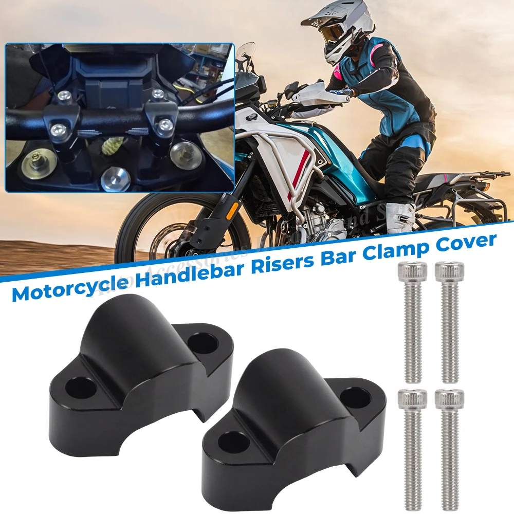Para cfmoto 450mt 800mt 800mt-x 700mt guiador risers barra braçadeira capa ibex 450 800 e/t/s kit adaptador de montagem barra da motocicleta 450 mt
