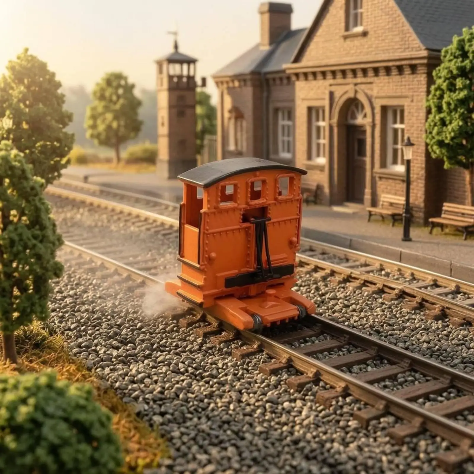 Plastic Shunting Locomotive Model HO Scale Static Railway Replica for Shelf Display and Collector Gift