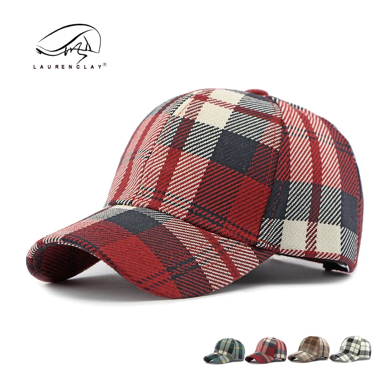 

Spring and Autumn New Korean Edition Fashion Cap Women's Classic Personality Plaid Hardtop Baseball Cap Men's Casual Trend