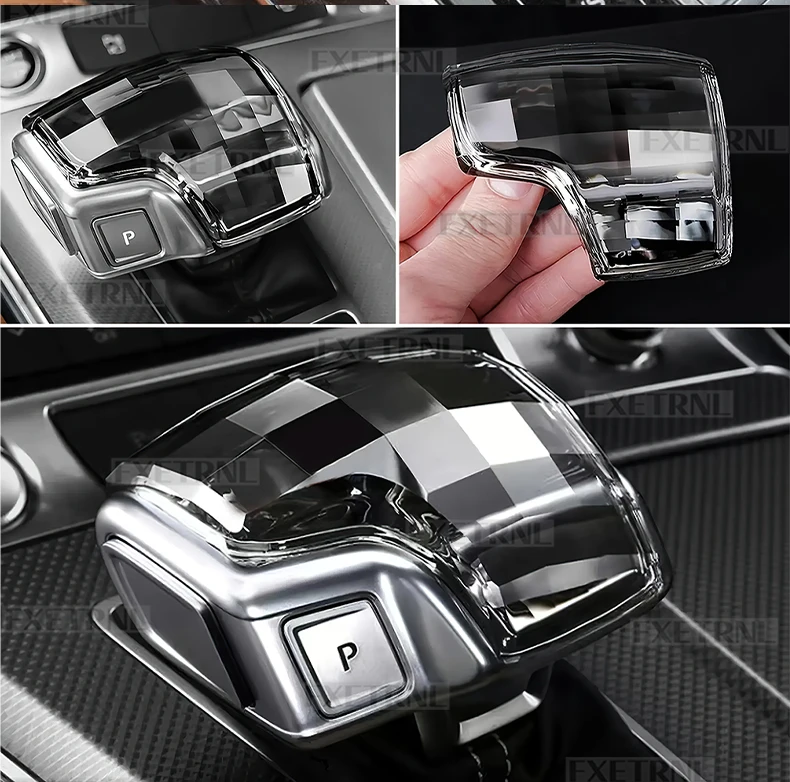 Für Audi A6/RS6/RS7/C8/A8/SQ8 2019 2020 2021 2022 2023 2024 2025, A7 4K, Q7/Q8/S8 (Linkslenker): Ersatzabdeckung für den Kristall-Schaltknauf – Detail 6