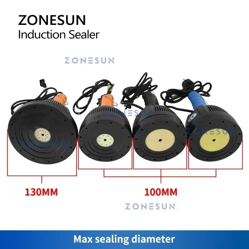 ZONESUN-sellador Manual de inducción electromagnética, máquina de sellado de botellas, papel de aluminio, máquina taponadora de plástico médico
