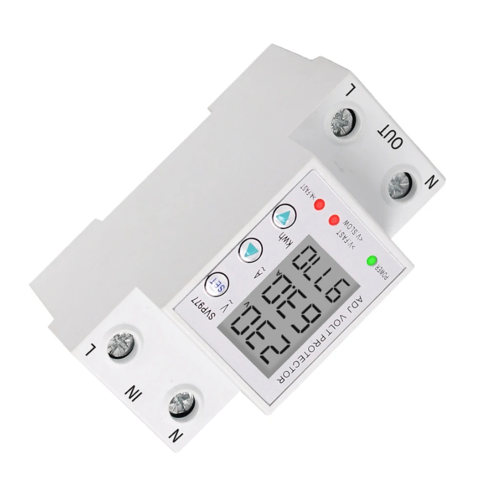 Programmable for 3-in-1 Circuit Breaker with Adjustable Delay Times Fault History Inquiry and Real-Time LCD Monitoring