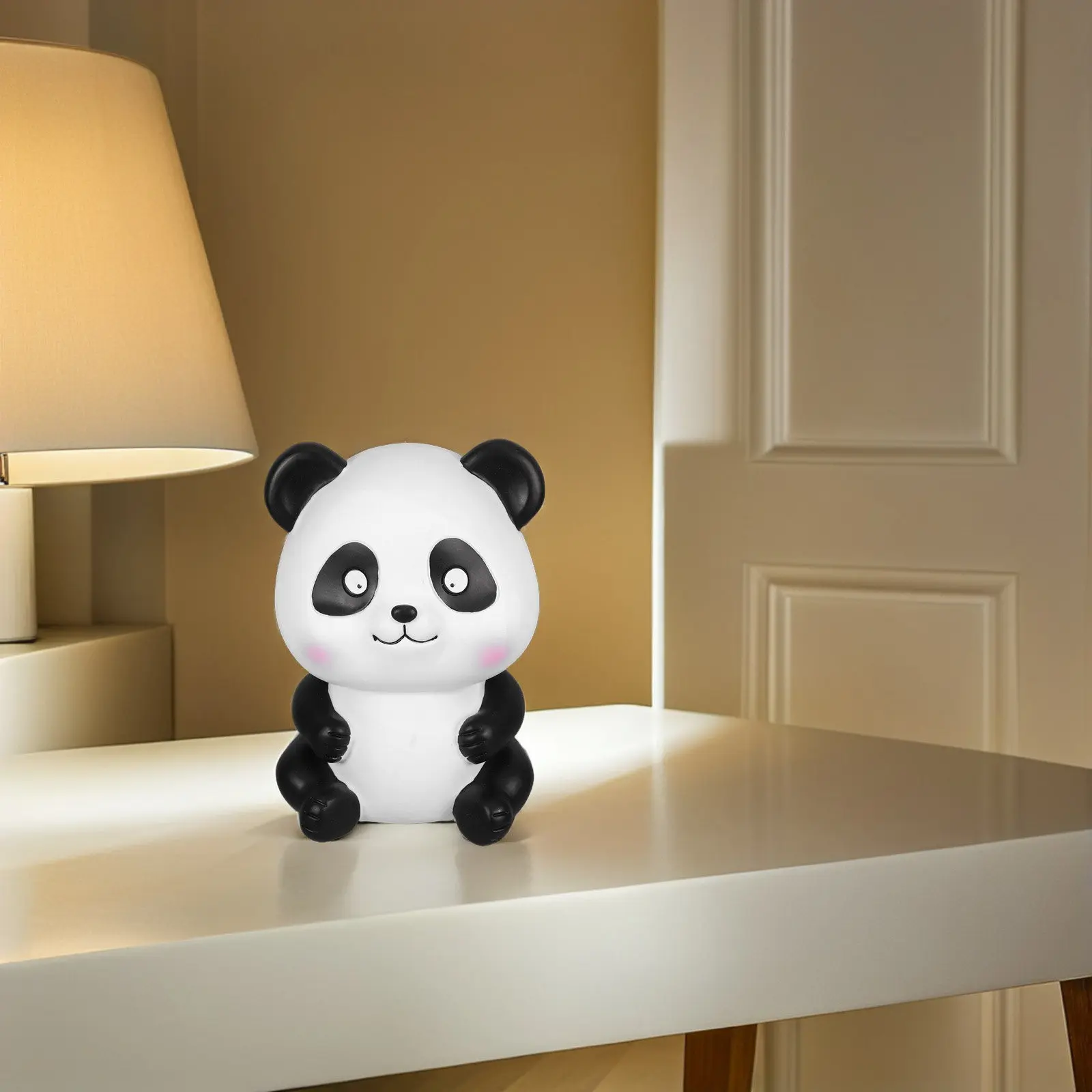 Panda Piggy Bank for Room Decor Cartoon Animal Coin Bank Large Capacity Shatterproof Money Storage Pot for Saving Habits
