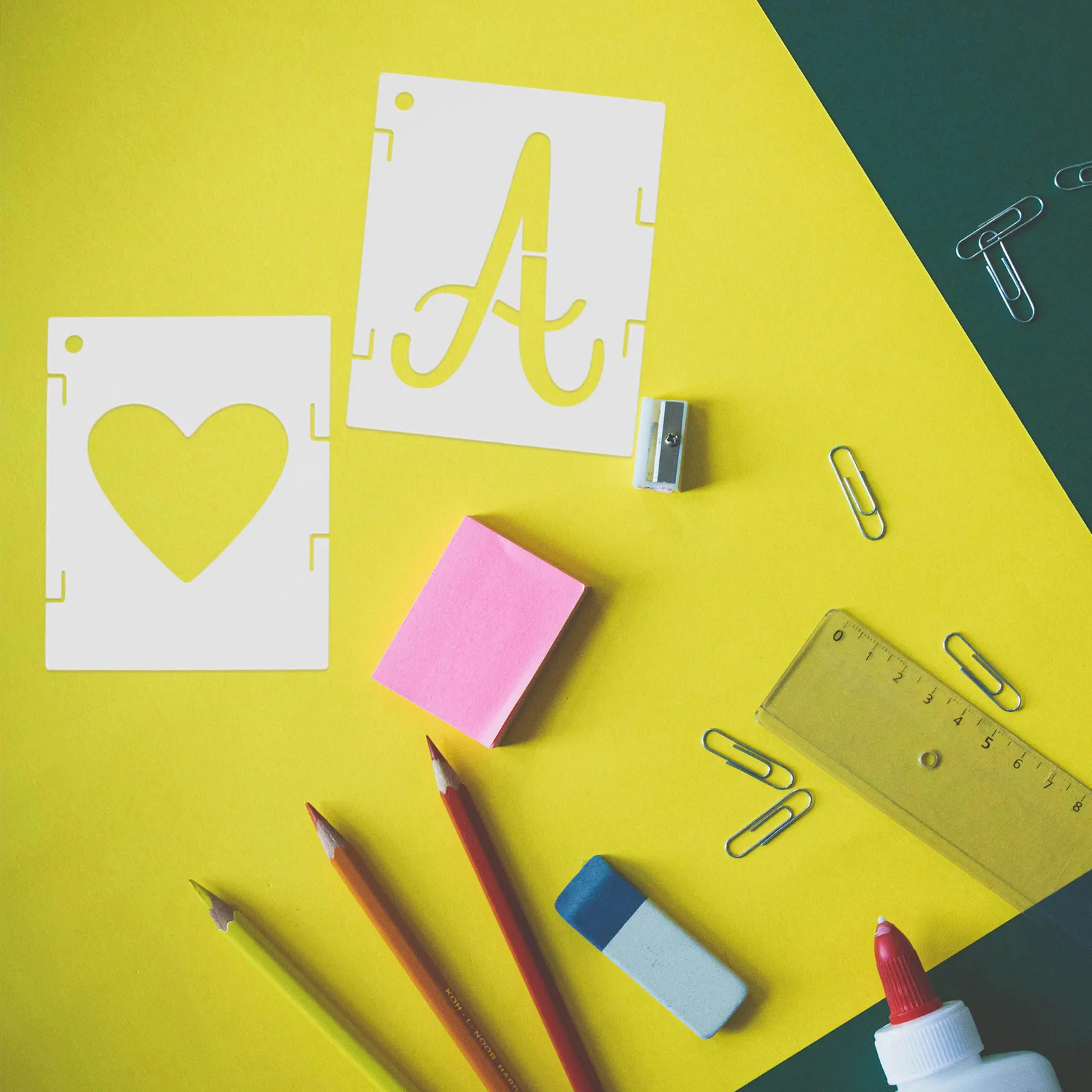 

42Pcs Shadow Letter Number Stencils Reusable Hollow Pet Stencil Kit for Spray Painting DIY Crafts Wall Art Fabric Wood Projects