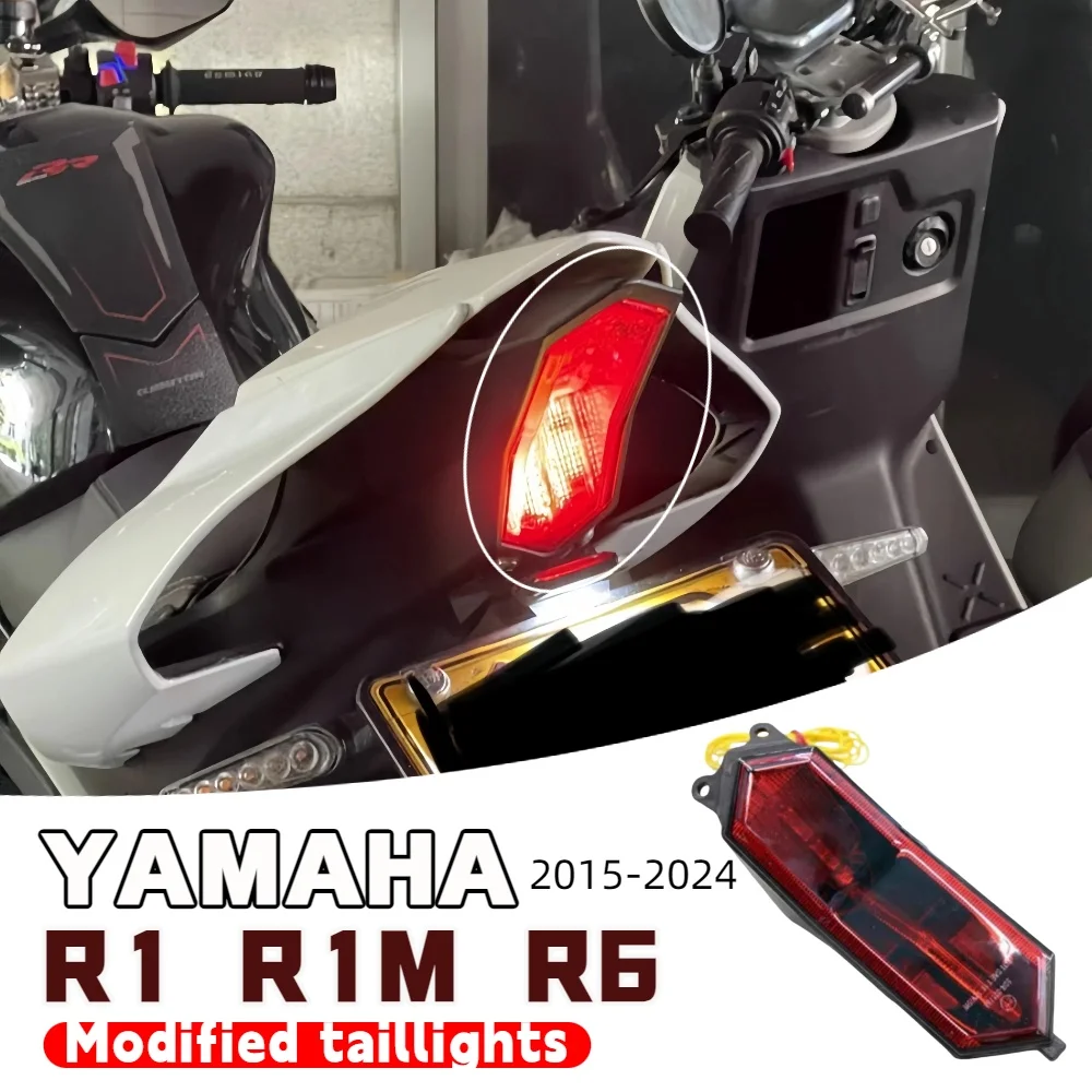

Suitable for Yamaha R1 R1M R6 2015-2024 R7 motorcycle accessories rear tail light rear brake light LED tail light assembly