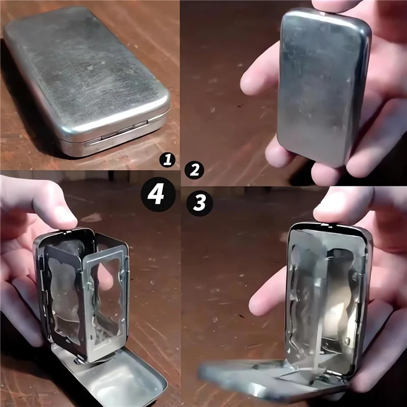 ABRB-2X faltbare Taschenkerzenlaterne, Taschenkerzenlaterne, faltbare Kerzenlaterne, (KEINE Kerze)