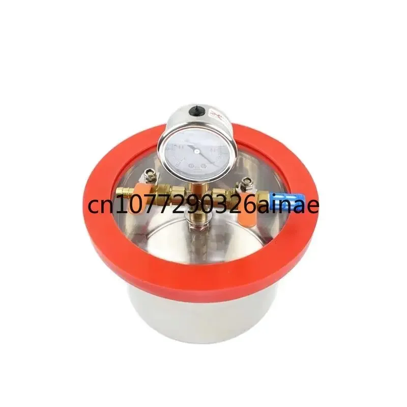 

Chamber 20CM Diameter Epoxy Resin Vacuum Defoaming Barrel with 12MM Thickness Acrylic3L Stainless Steel Vacuum Degassing