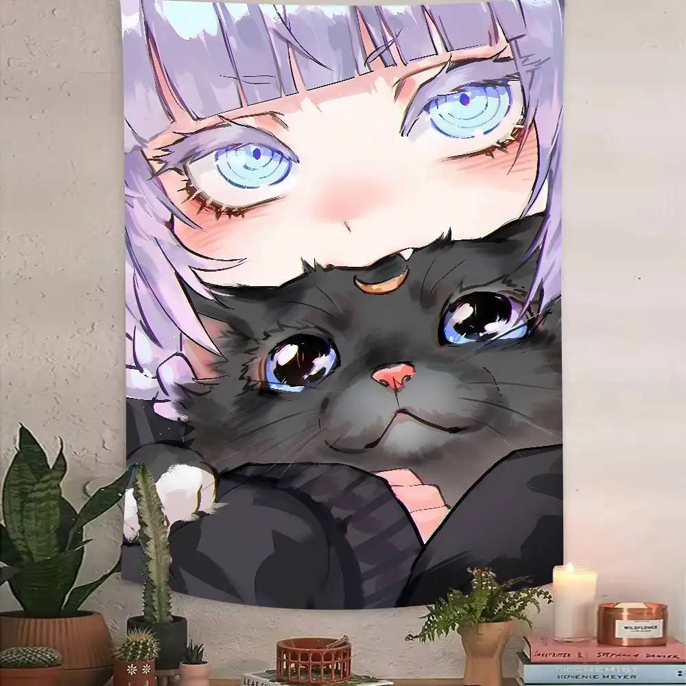 

Popular Hot Cute Pretty Kawaii Nazuna Nanakusa Tapestry Decoration Bedroom Dormitory Background Cloth Living Room Club Tapestry