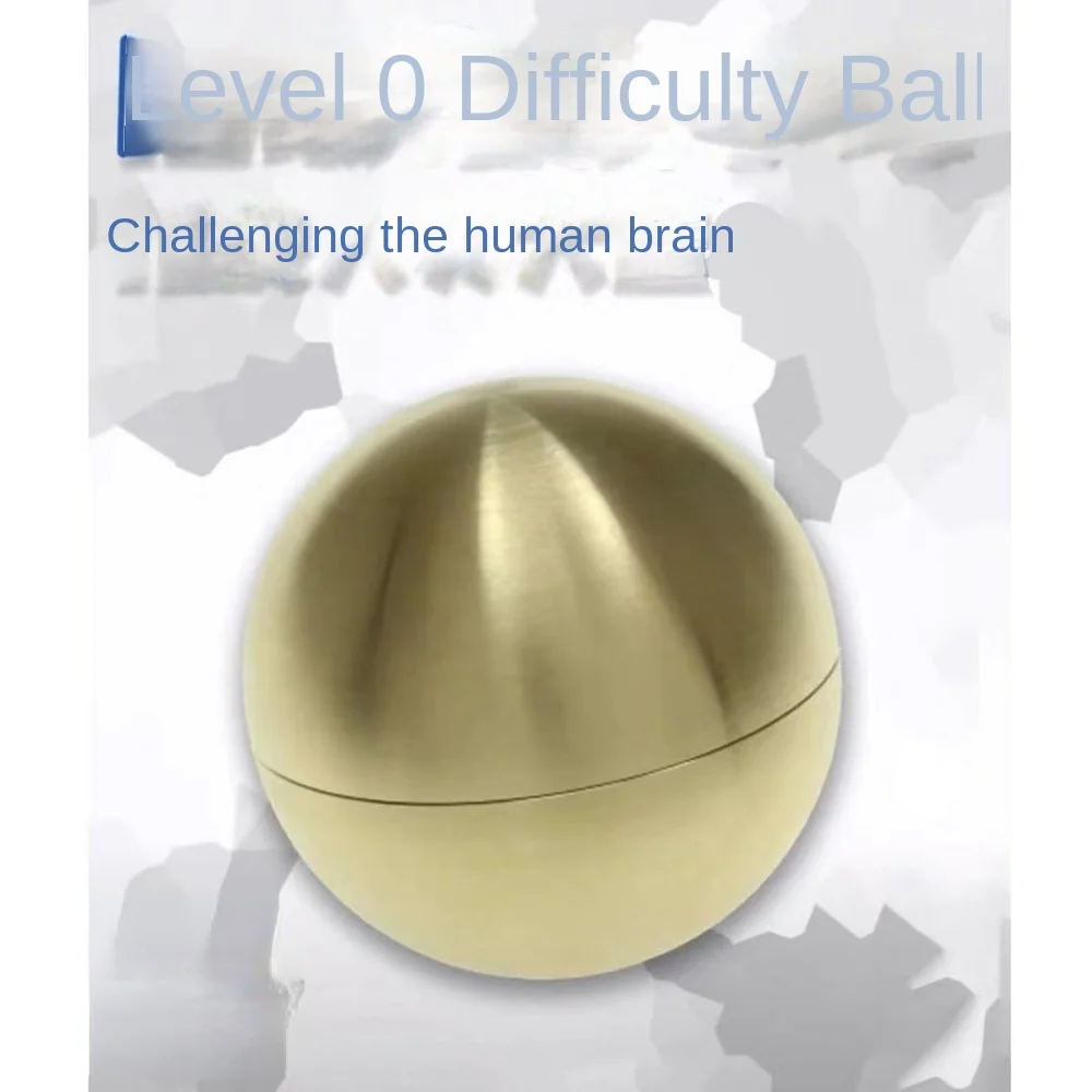 Puzzel Level 10 Hell Level Moeilijkheidsgraad Metalen Titan Bal Decompressie Puzzel Hoge Iq Slimme Speelgoed Jongen Cadeau