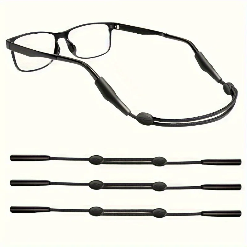 Verstellbare Brillenbänder aus Silikon, rutschfeste Brillenhalter, 9 bis 13,7 Zoll, dehnbare Sport-Brillenhalter für alle Menschen – Detail 1