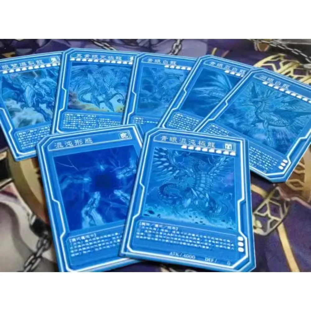 Yu Gi Oh Blue-Eyes White Dragon Black Magician Girl Characters Theater Version Card Anime Classics Game Collection Cards Toy