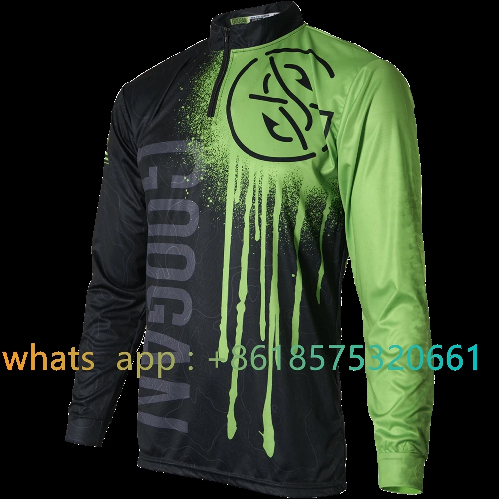 

Джерси Googansquad Quarterzip Derby, высококачественный трикотаж, одежда для рыбалки, уличная дышащая одежда для рыбалки, футболка для рыбалки, 2023,