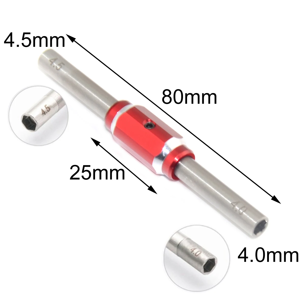 Ze stali nierdzewnej 4mm/4.5mm sześciokątne gniazdo 1.5/2.0mm śrubokręt zestaw gniazd do zdalnie sterowana ciężarówka Tamiya Crawler samochodowy