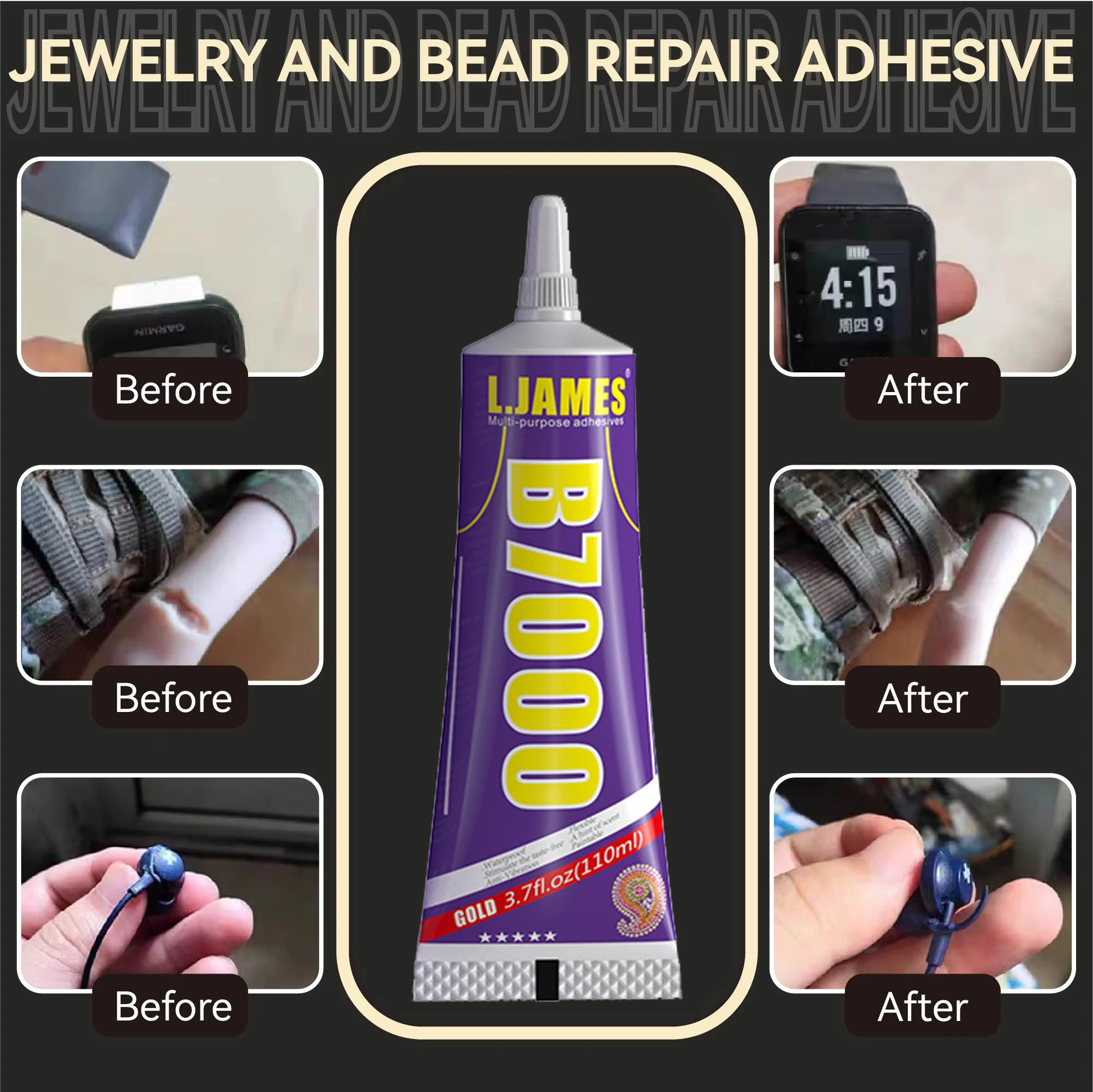 15ML 25ML 50ML 110ML Strong Soft Cellphone Repair Glue B7000 Clear Glue B-7000 Multipurpose DIY Adhesive