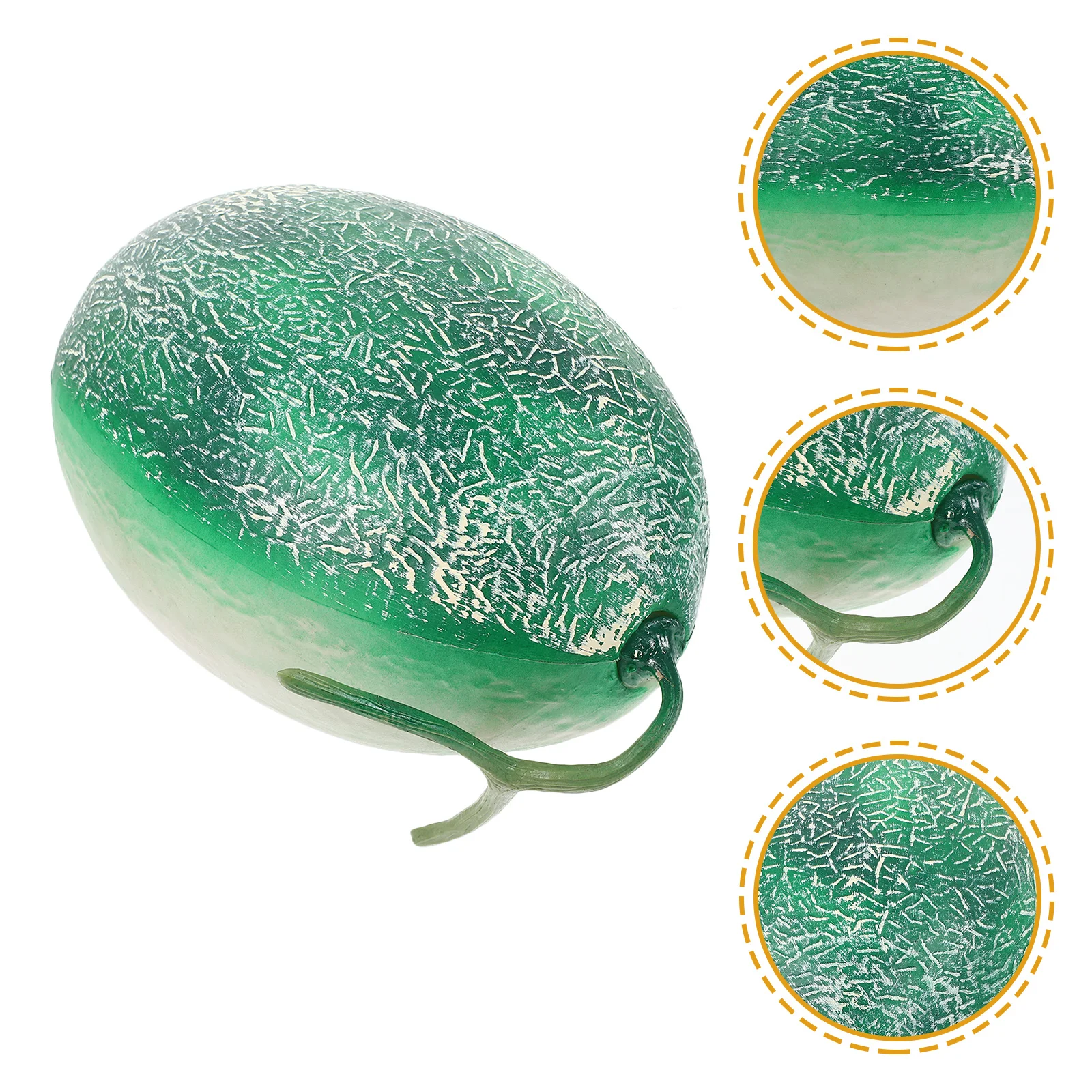 

Melon Simulation Decor Plastic Fake Fruit for Bakery Display Party Table Decoration Photo Prop Teaching Aid Magnetically