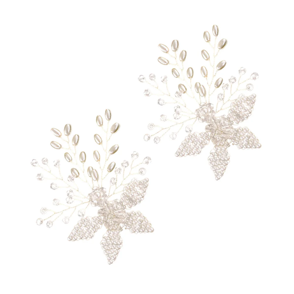 

Rhinestone Pearl Shoe Clips Shoe Buckles Elegant Wedding Decoration Brooches Scarves Bags Shoes Bridal Accessories