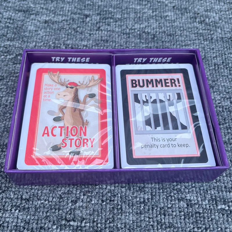 لعبة مضحكة للحفلات بعنوان 'مالك الغزلان' باللغة الإنجليزية، بطاقات لعب للتجمعات، مجموعة خفيفة الوزن لمواد الحياكة اليدوية