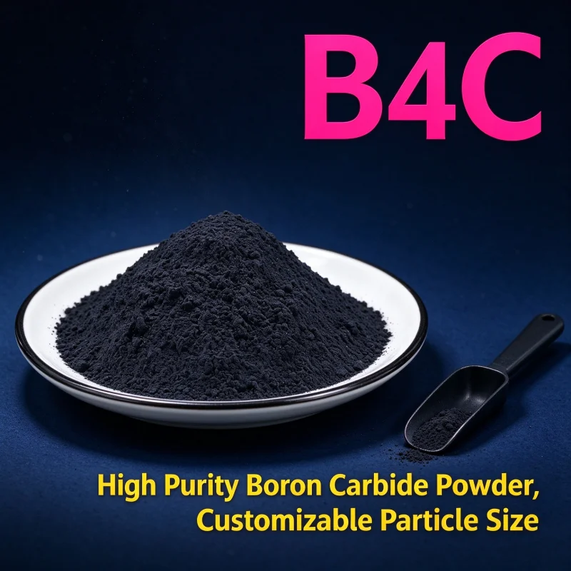 High Purity Ultrafine Boron Carbide B4C Powder, Research Grade Micro Abrasive Raw Material for Lab Scientific Experiments