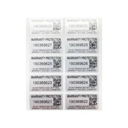 100pcs Silver security Seal Tamper-proof VOID sticker Variable serial number two-dimensional code label 30X15mm