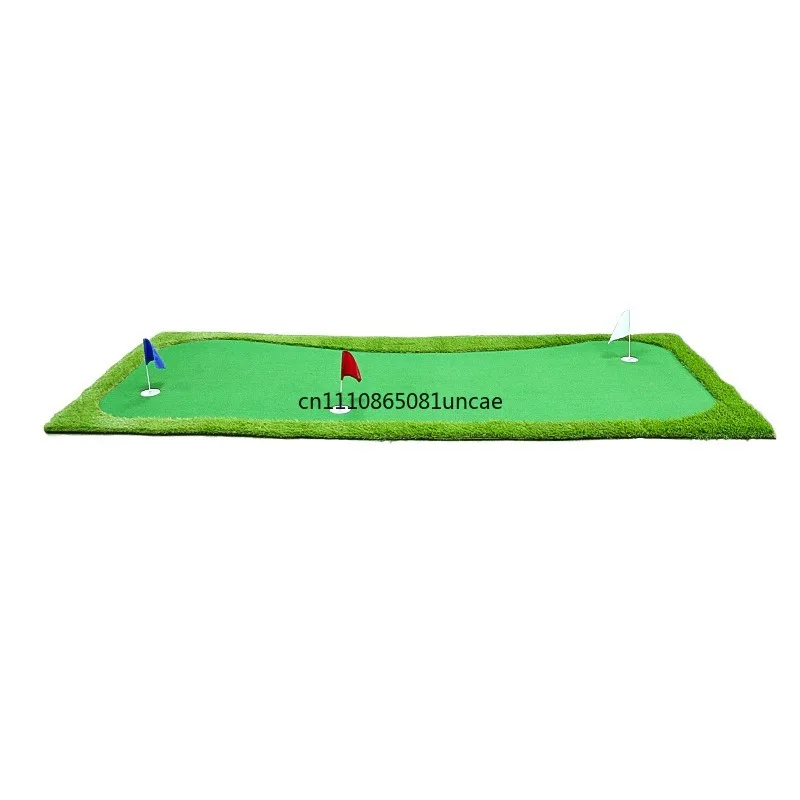 Indoor Golf Putting Mat Set Large Green Turf Putting Trainer Portable Fairway Practice Equipment For Home Training