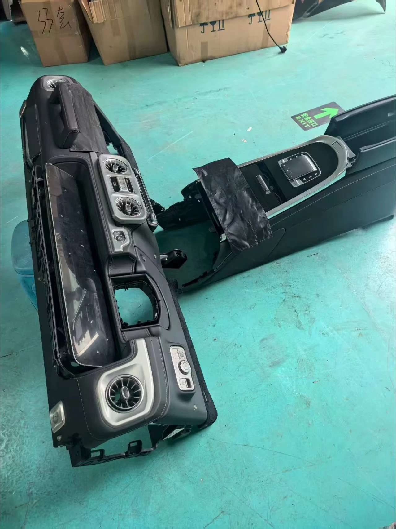 تمت ترقيتها إلى 2025 وحدة التحكم المركزية ومسند الذراع المركزي لسيارة Mercedes Benz G500 G350 G63 G55 G65 2019-2024 #5