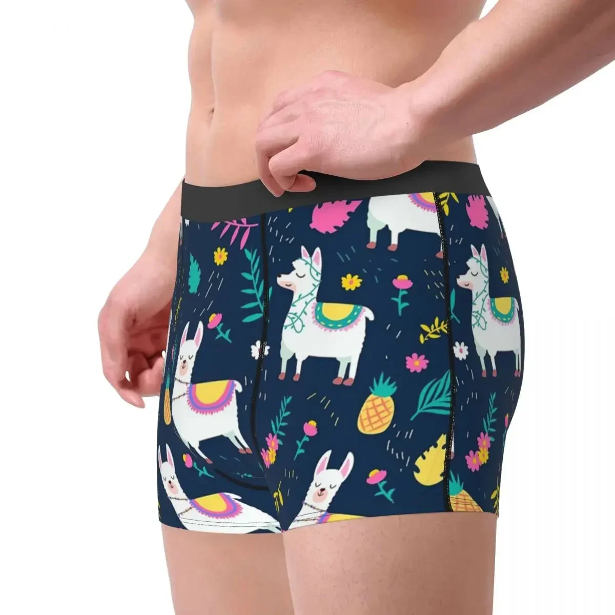 Men Cute Animal Pineapple Underwear Funny Boxer Briefs Shorts Panties Male Soft Underpants Polyester Print