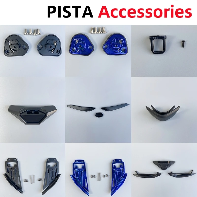 

PISTA Helmet Accessories for AGV PISTA GPRR GPR Casco Moto Mouth Fangs Lock Button Nose Protector Vent Chin Pad Capacete Tools