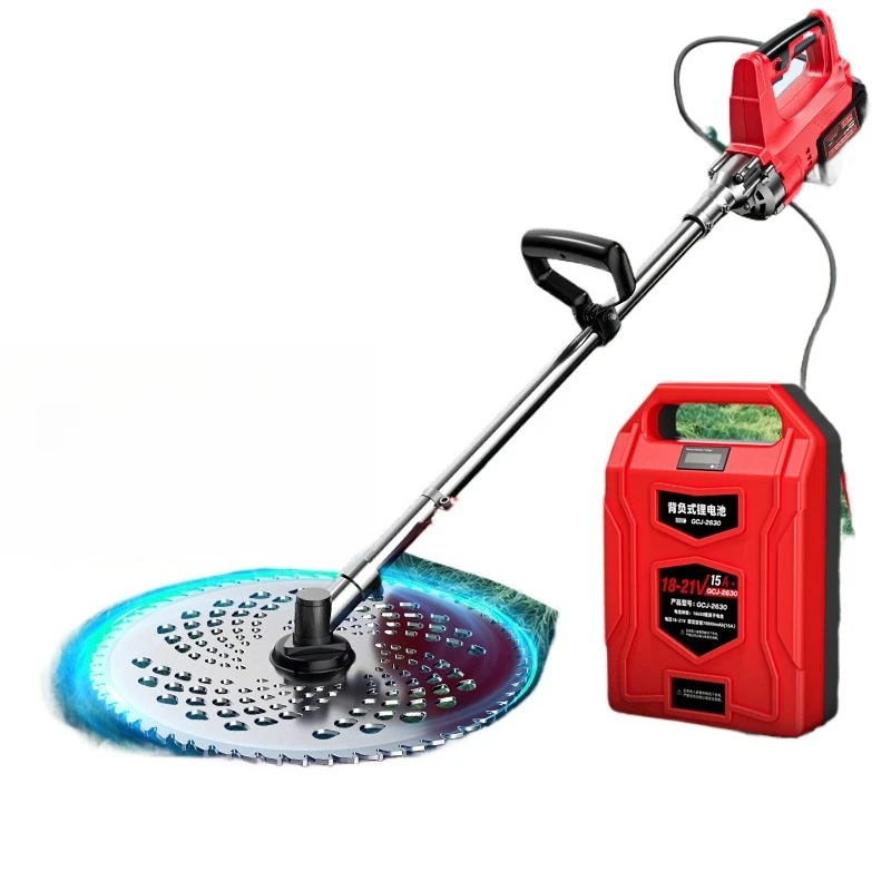 

Electric lawn mower rechargeable agricultural multi-function back weeding artifact high-power irrigation cutter