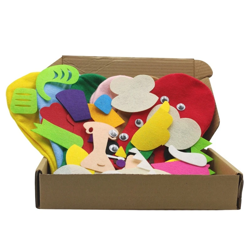 Hand Puppet Making Kit Making Handicraft Felt Toys For Children Make Your Own Sock Puppet