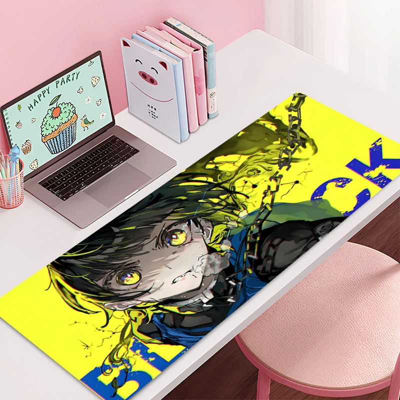 لوحة ماوس الألعاب BLUE LOCK Gamer ملحقات الكمبيوتر لوحة المفاتيح الجدول حصيرة لوحة الماوس شركة مكتب الكمبيوتر المحمول حصيرة الكمبيوتر HD Anime Mousepad