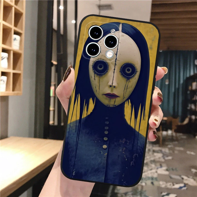 

Phone Case Carcasa Funda For iPhone 17 Pro Max Air 16 15 14 13 Pro Max 15 16 Pro 15Plus Demon Face Evil Ghost Case