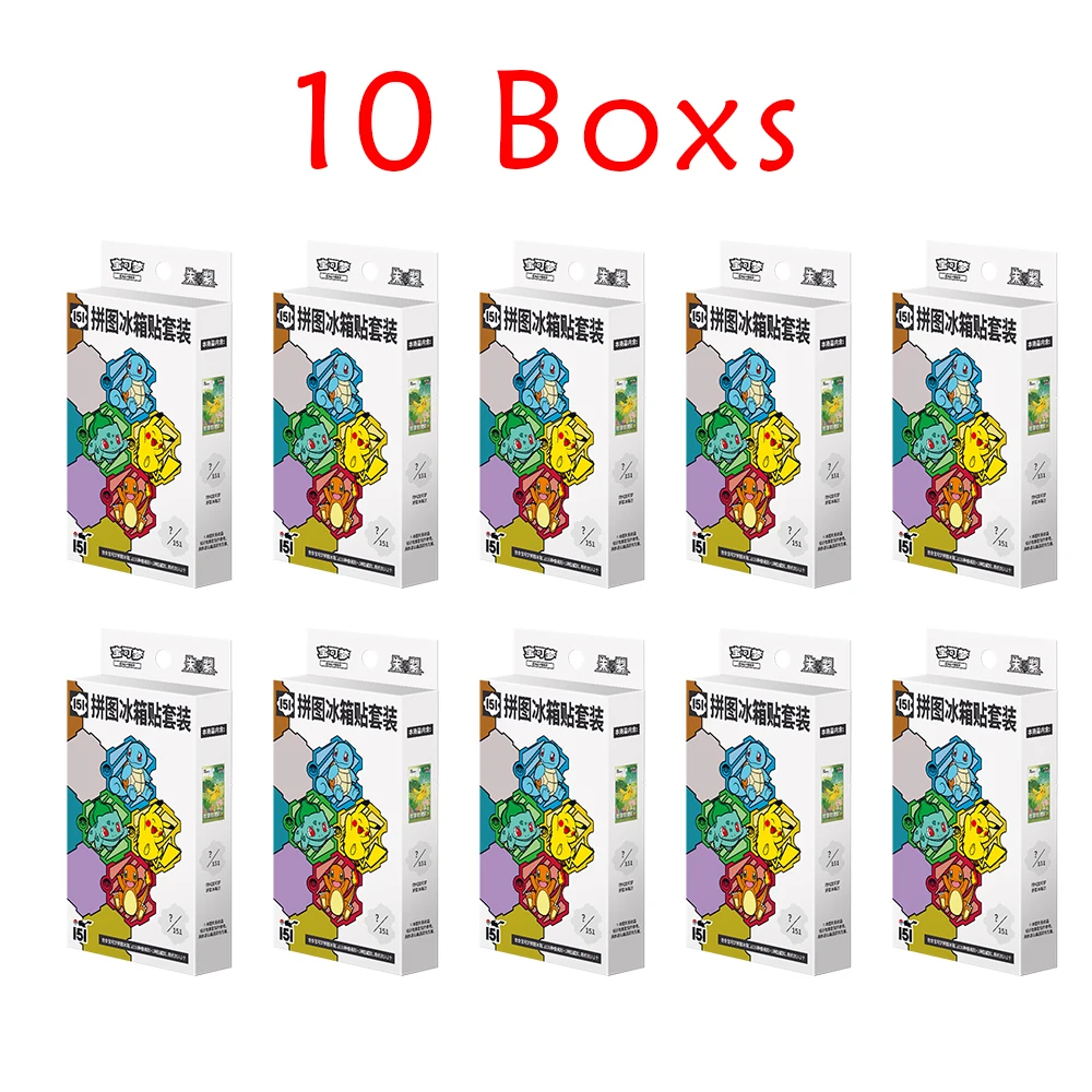 In Voorraad 100% Originele Pokemon Kaart Props PTCG Verzamel 151 Reiskaart Set Kaarten Koelkastmagneet Gem Pack Aangepaste Geschenken Speelgoed