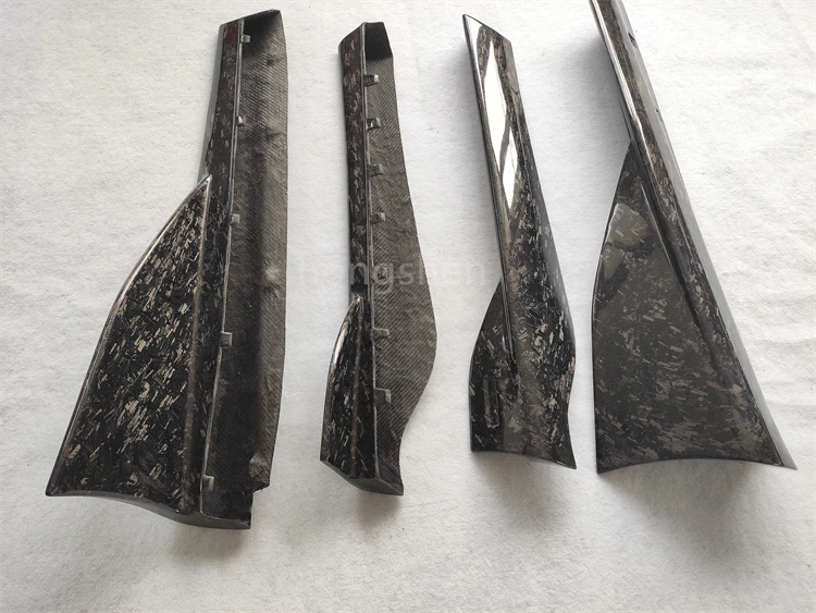 ชุดแต่งคาร์บอนไฟเบอร์สไตล์ 540LT สำหรับ McLaren 540C & 570S พร้อมกันชนข้างแบบฟอร์จ ขยายสเกิร์ตข้าง แรงบันดาลใจจาก 600LT