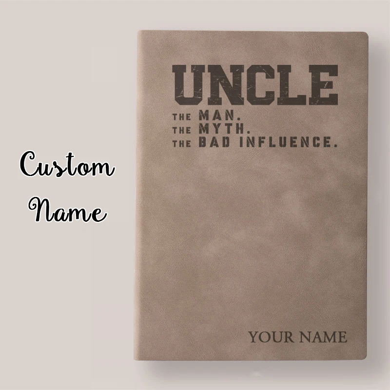 

Uncle Leather Cover Notebook Custom Best Uncle Ever Vintage Journal Note book Diary Uncle Gift From Nephew Niece Personalized