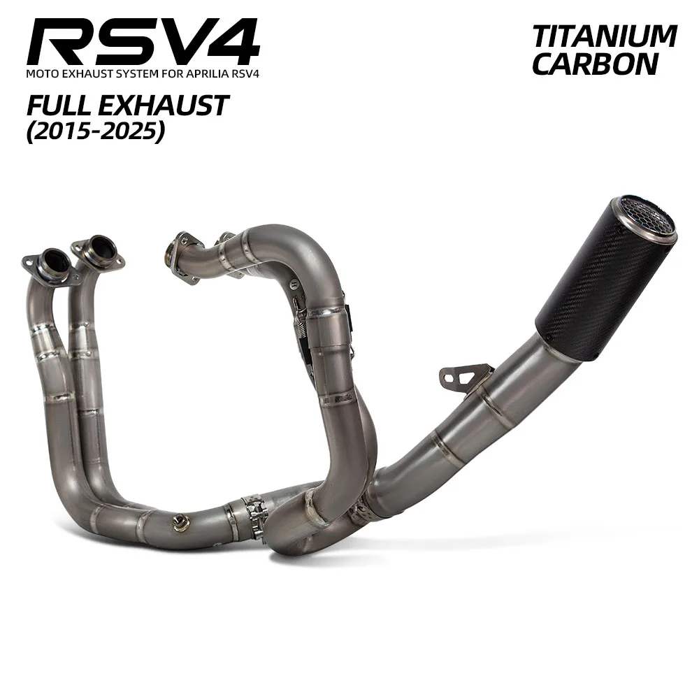 For Aprilia RSV4 RS-V4 2015-2026 Motorcycle Exhaust System Front Link Pipe Muffler Supersport Bike Escape Tube Kit