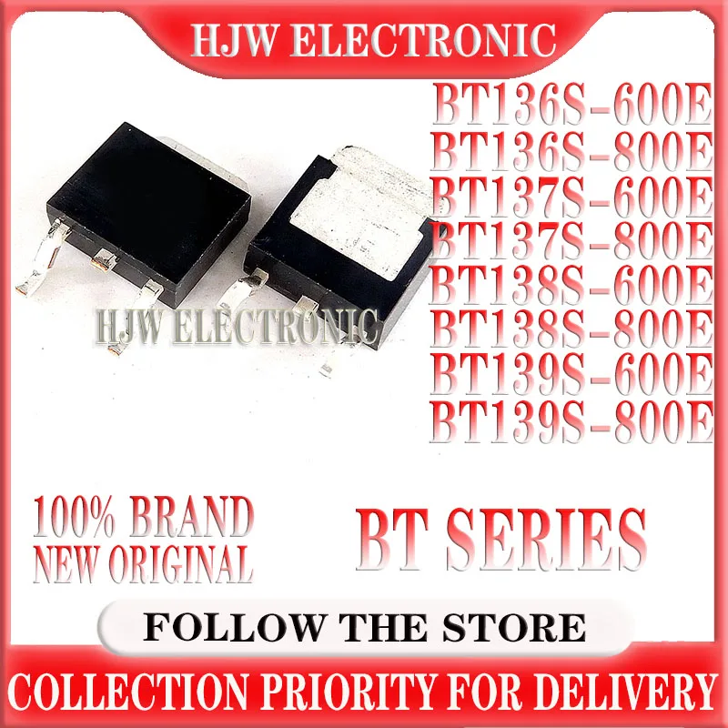 (10piece)100% New Bt136s-600e Bt136s-800e Bt137s-600e Bt137s-800e Bt138s-600e Bt138s-800e Bt139s-600e Bt139s-800e To-252 Chipset