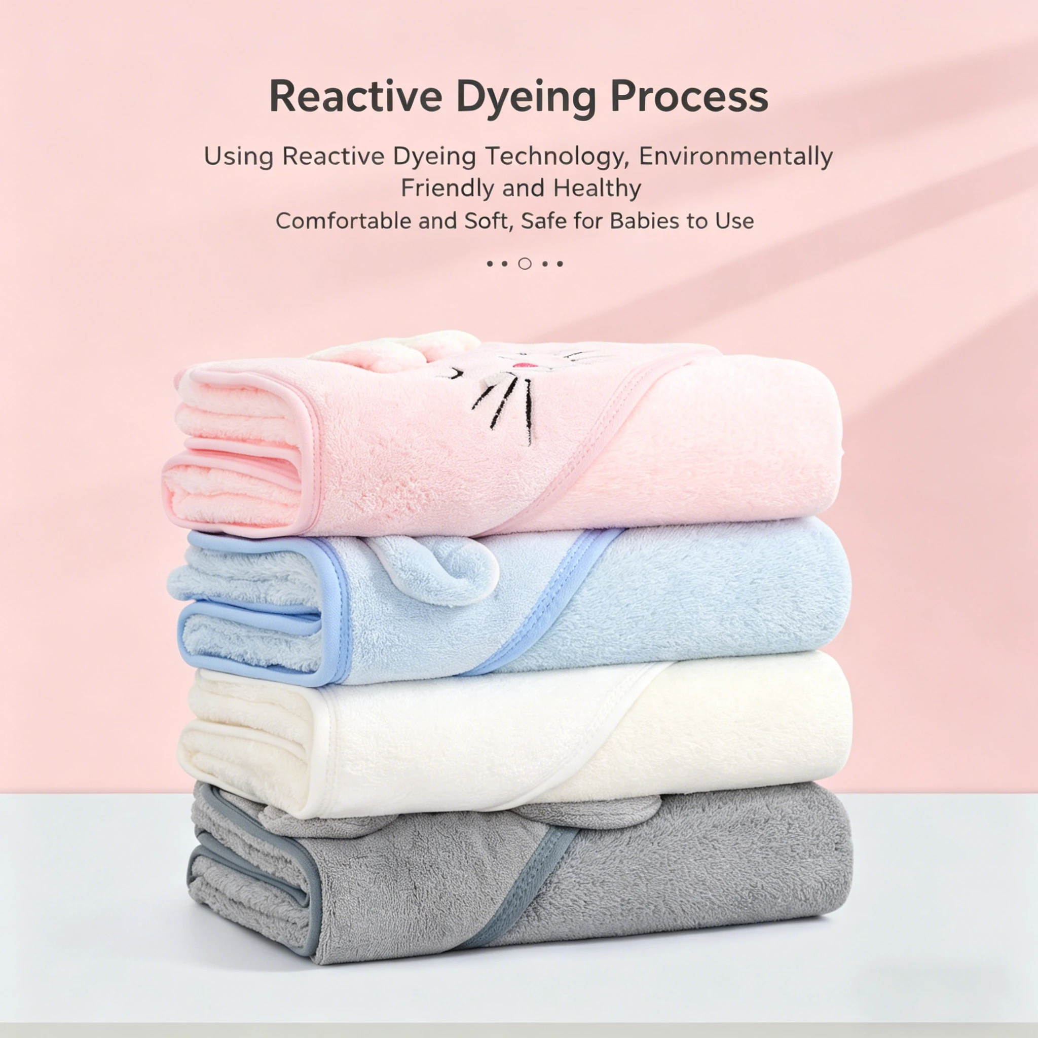 PANGDUBE Toalla de baño para bebé con diseño de animales de dibujos animados, con capucha, de terciopelo coral, suave, de rápida absorción, albornoz para recién nacidos, regalo para niños
