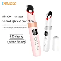 EMS Electric Eye Massager Eye Skin Lift Anti Age Wrinkle Skin Care Tool Vibration 45℃ Hot Massage Relax Eyes Photo Therapy Eyes