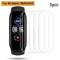 Hydrogel Soft Screen Protectors for Xiaomi Mi Band 7 6 5 4 3 2 Protective Film Smart Watch Wristband Xiaomi Miband Accessories