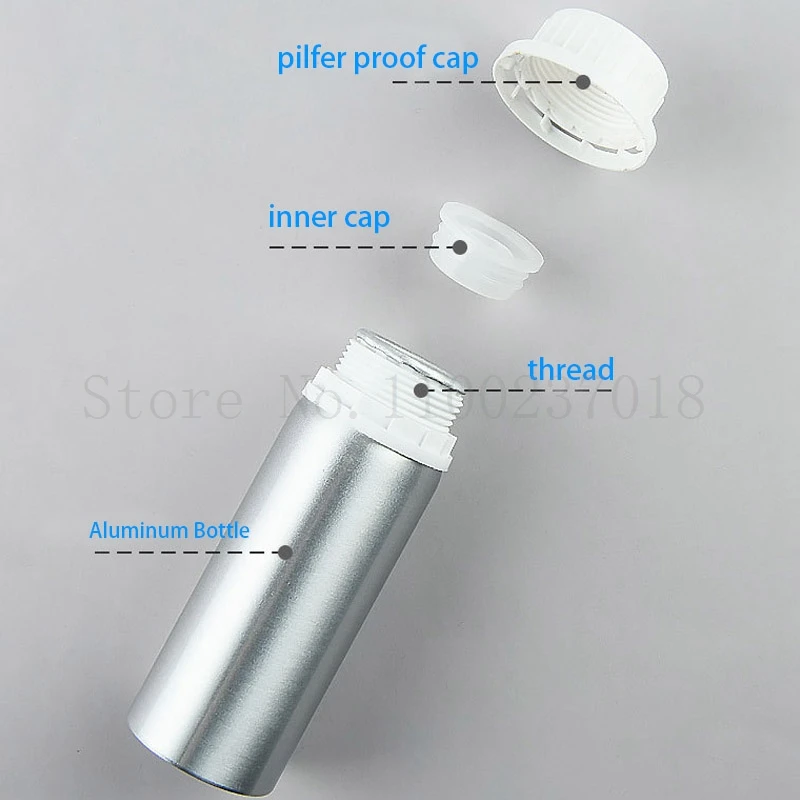 20pcs/lot Portable Perfume Aluminum Bottle with Theft-proofing Cap Cosmetics Make Up Container Refillable Travel Sub Bottles