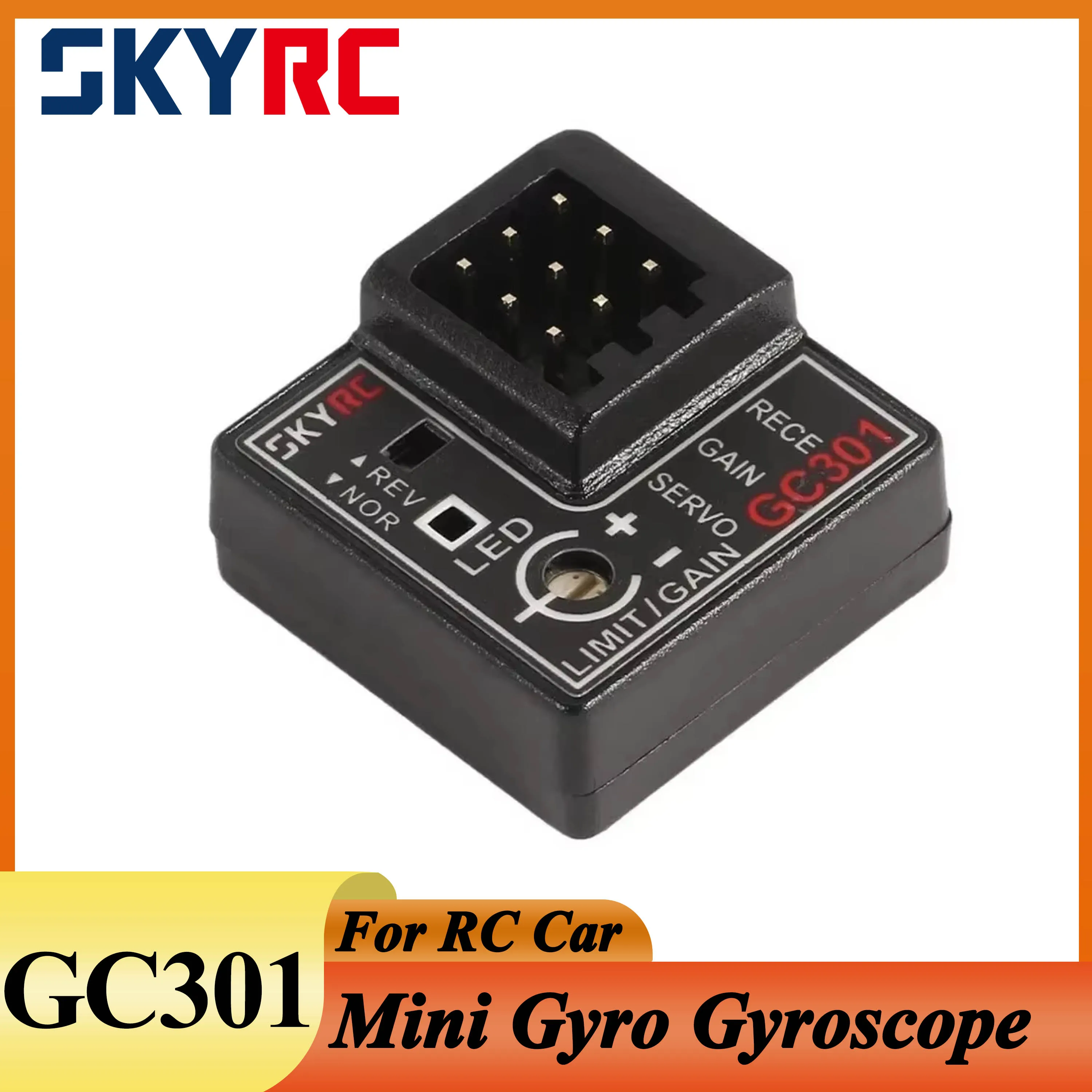 SKYRC GC301 Mini Gyro Sensor 4-8.4V Gyroscope for RC Racing Car Drift Car Steering Output Corrective Integrat Compact SK-600068