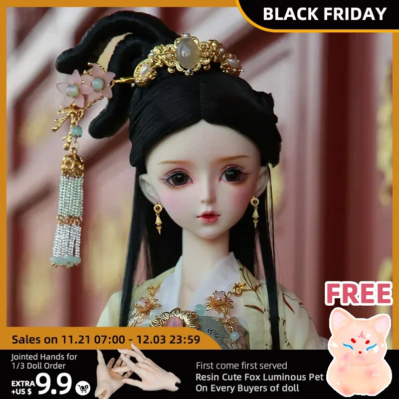 New arrival Chinese style BJD SD 1/3 AS Hua Rong 60.5cm RuoXi Free Eye Balls Fashion Shop Ball Joint Doll Gift