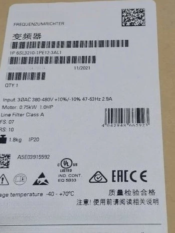 

Brand New Original 6SL3210-1PE12-3AL1 1pcs Power Module Expedited shipping