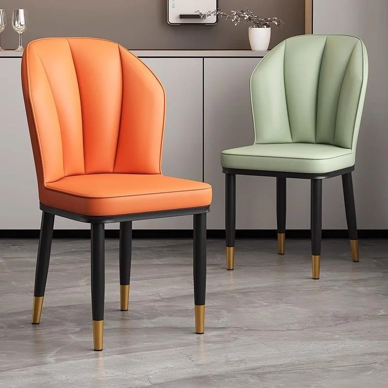 For Dining chair household modern simple back chair light luxury restaurant chair soft bag hotel dining table  desk stool