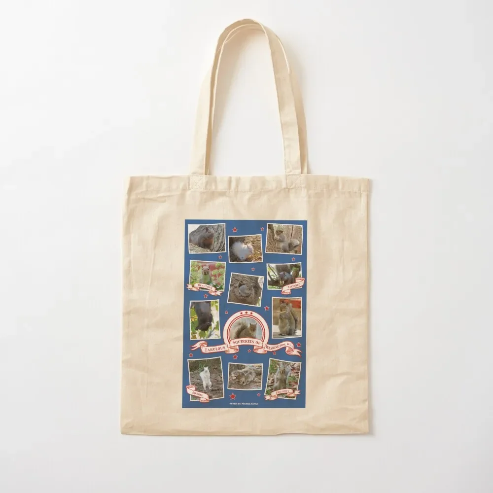 

Squirrels of Washington DC Tote Bag reusable grocery bags custom tote bag canvas tote bags canvas