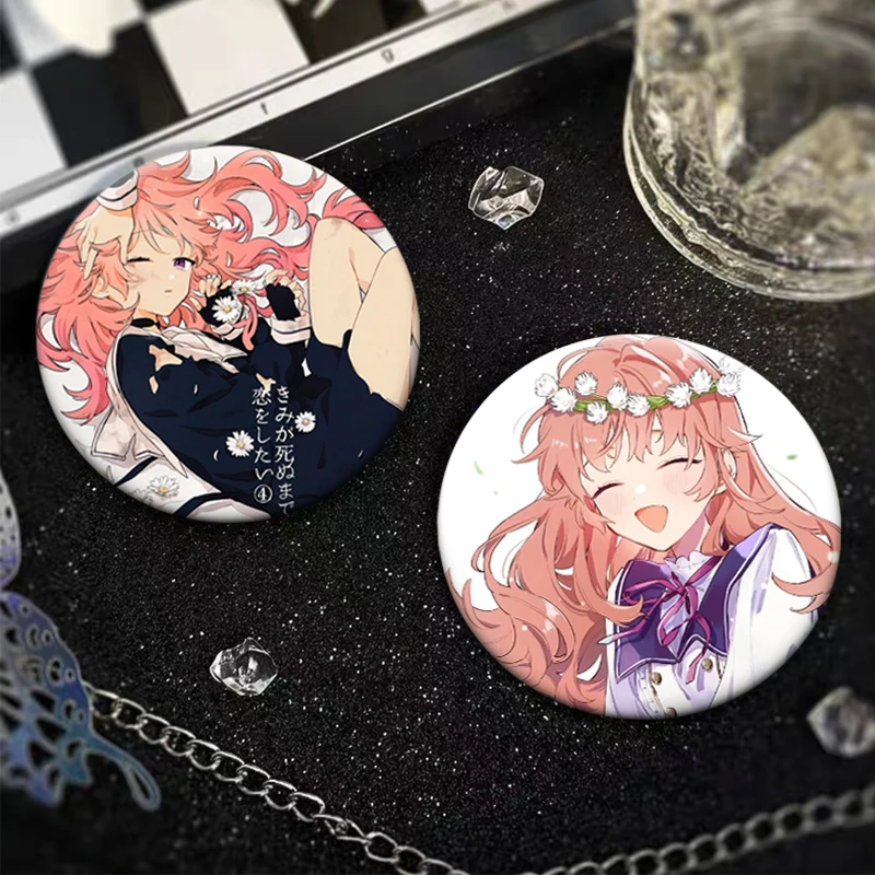 Cute Anime Icons Brooch I Want To Love You Till Your Dying Day Lapel Pins Backpack Decoration Exquisite Cartoon Badge Accessorie
