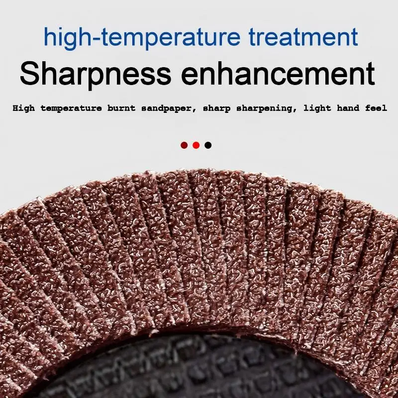Polishing sand cloth wheel, 4.5-inch louver polishing disc, red sand polishing polishing disc, louver polishing disc