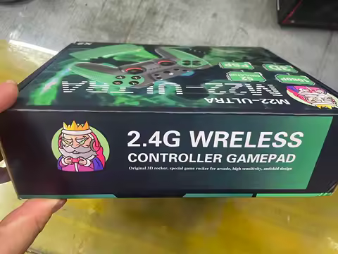 2025 New M22-U Retro Gaming Console 8K HDMI, Upgrade Dual Wireless Controllers Wireless 2.4G HD Doubles PSP TV/PC Game Console