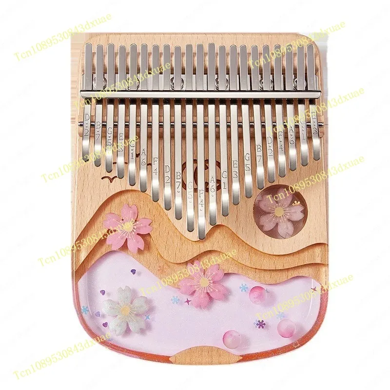 21-Tone Acrylic Crystal Transparent Kalimba Finger Piano Small Instrument