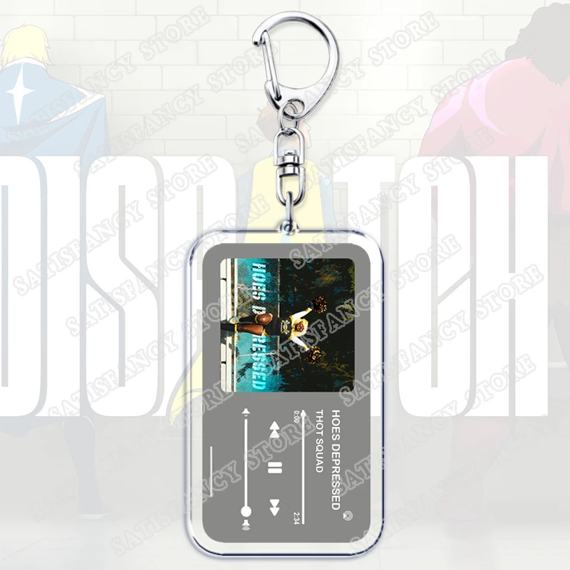 Hot Game Original Soundtrack Music Keychains for Women Accessories Bag 6am Radio Songs Gaming Keying Jewelry Fans Gamer Gifts